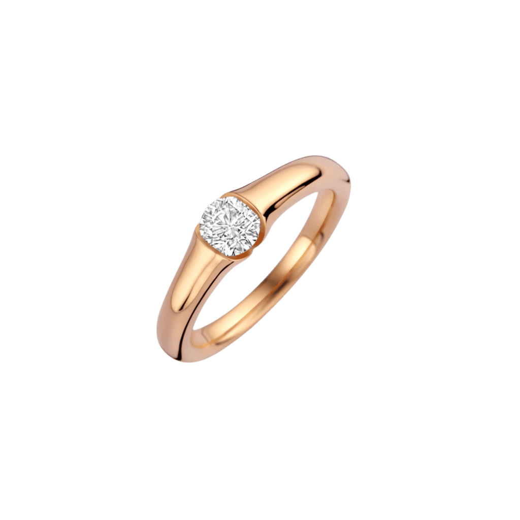 Schaap en Citroen Diamonds ring roodgoud met diamant - #1