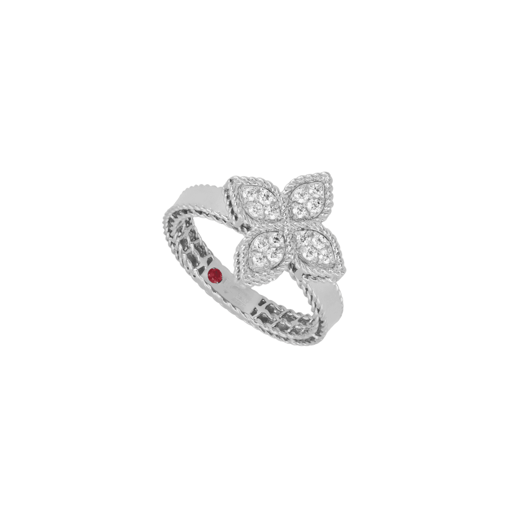 Roberto Coin Princess Flower ring witgoud met diamant - ADR777RI0639 - #1