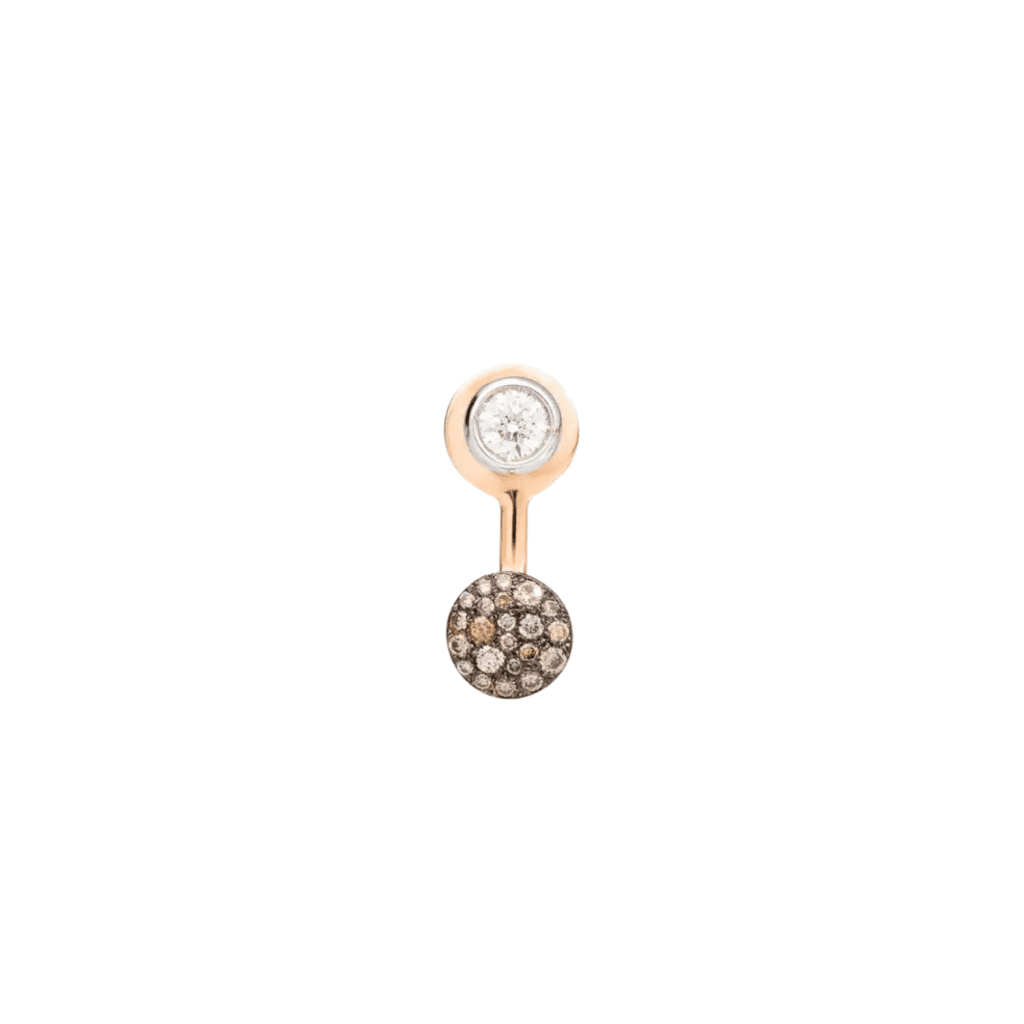 Pomellato Sabbia oorsieraad roodgoud met diamant - PHC3052 O6BWR DB0BR - #1