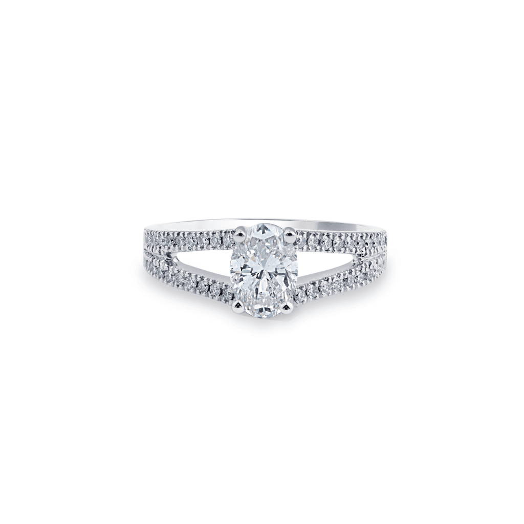 Royal Asscher Mariana ring witgoud met diamant - R.19055.RAOV.WG.8 HRD - #2