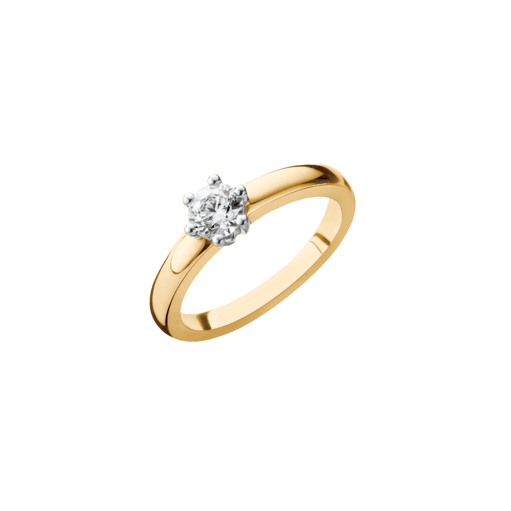 Schaap en Citroen Diamonds ring geelgoud met diamant - #1