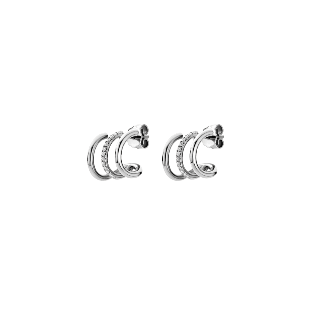 Schaap en Citroen Diamonds oorsieraad witgoud met diamant - #2