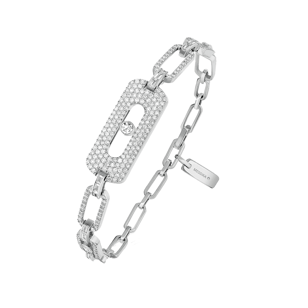 Messika Move Link armband witgoud met diamant - 12186-WG - #2