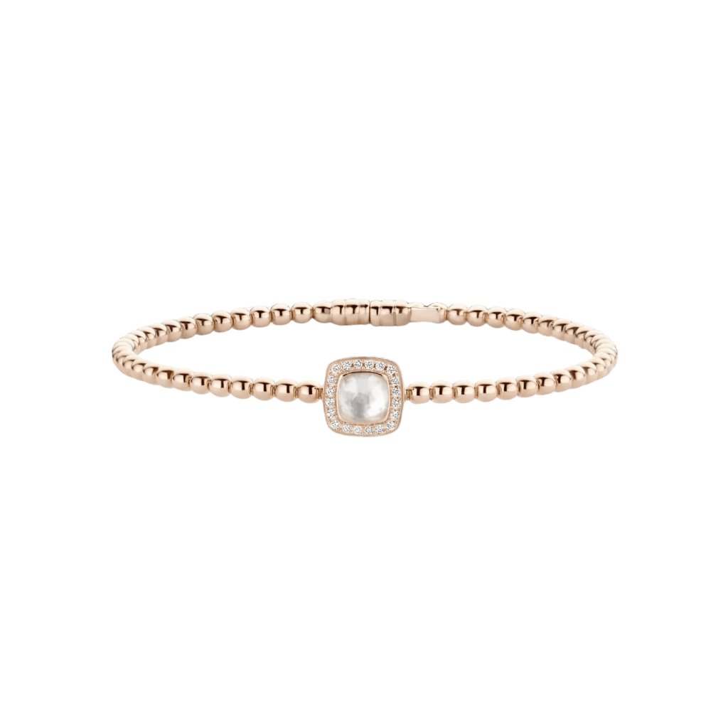 Tirisi Jewelry Milano Tre armband roodgoud met diamant - TB2147WQP - #2