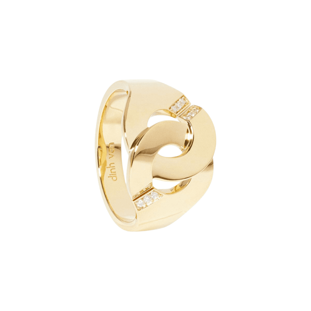 dinh van Menottes dinh van ring geelgoud met diamant - 267211 - #2