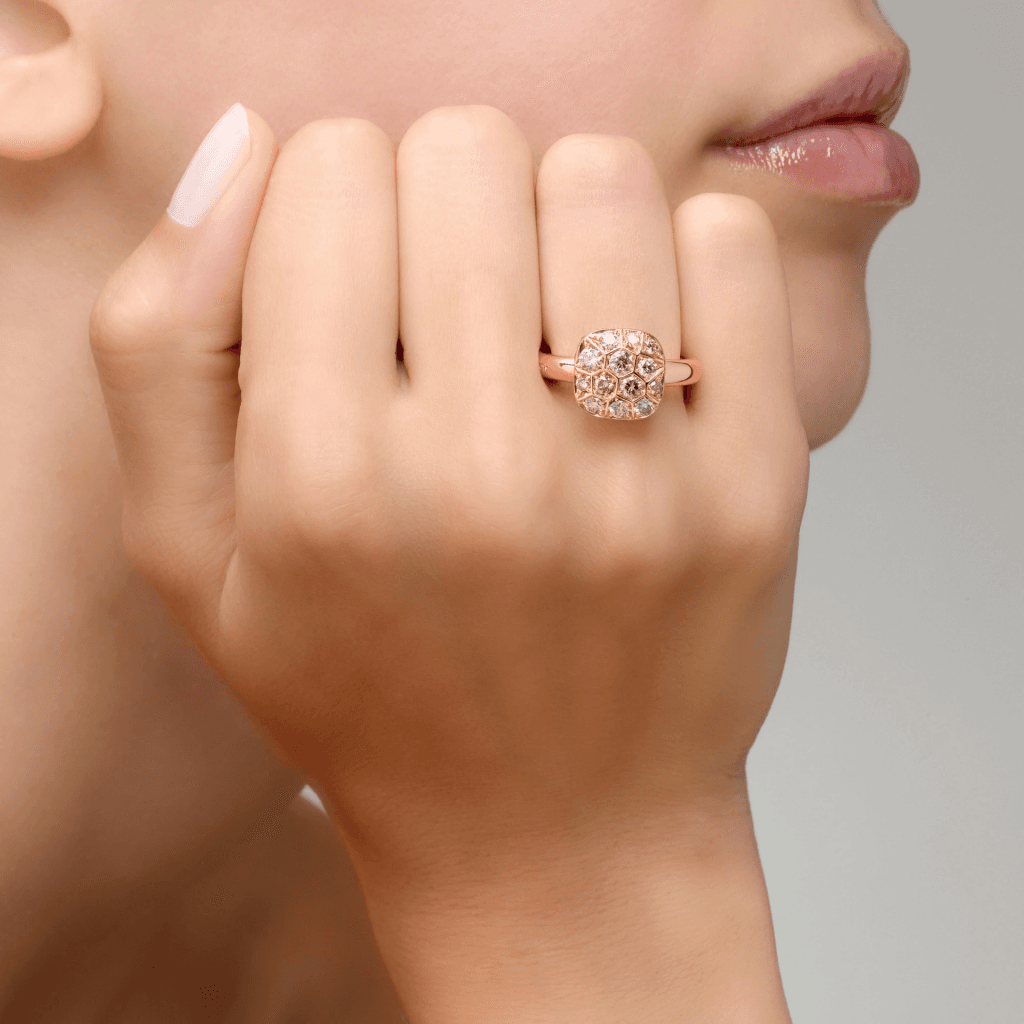 Pomellato Nudo Solitaire ring roodgoud met diamant - PAB7041 O6000 DBR00 - #6