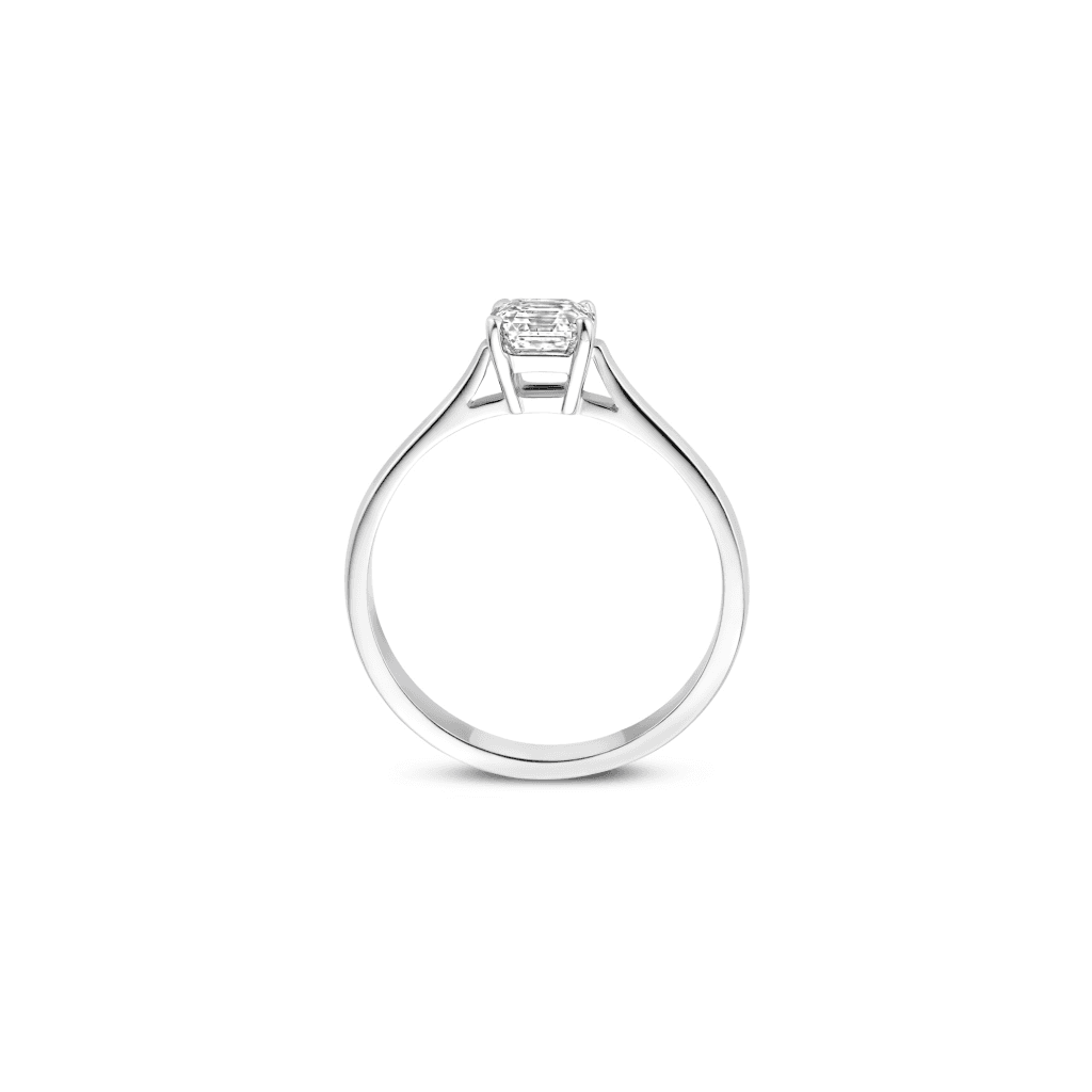 Royal Asscher Ingrid ring witgoud met diamant - R.239.RAC.18WG.3 GIA - #4