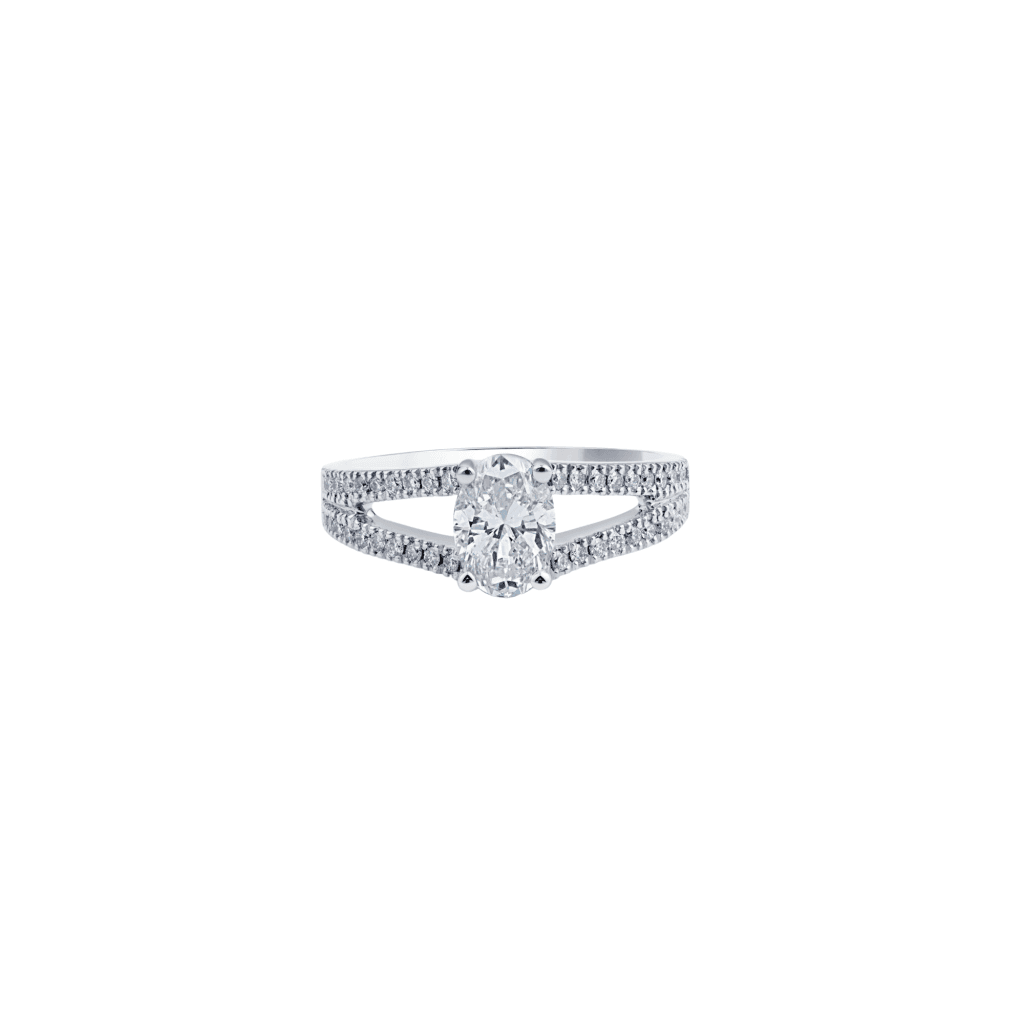 Royal Asscher Mariana ring witgoud met diamant - R.19055.RAOV.WG.3 HRD - #2