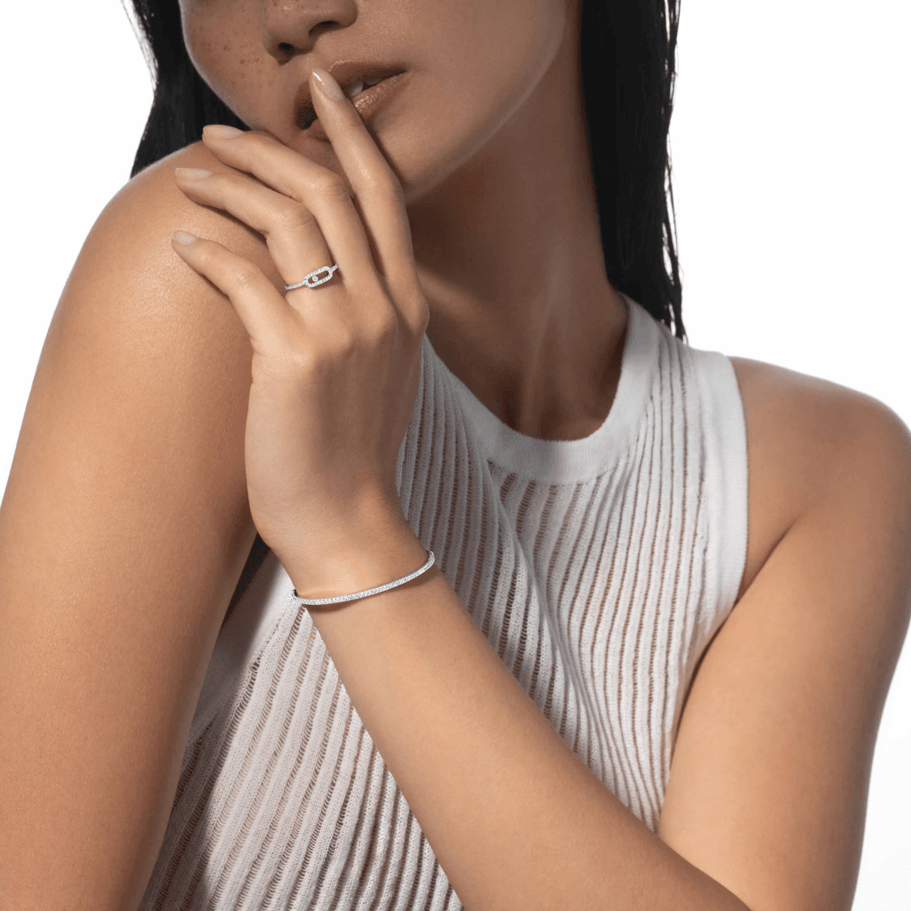 Messika Skinny armband witgoud met diamant - 6097-WG - #4