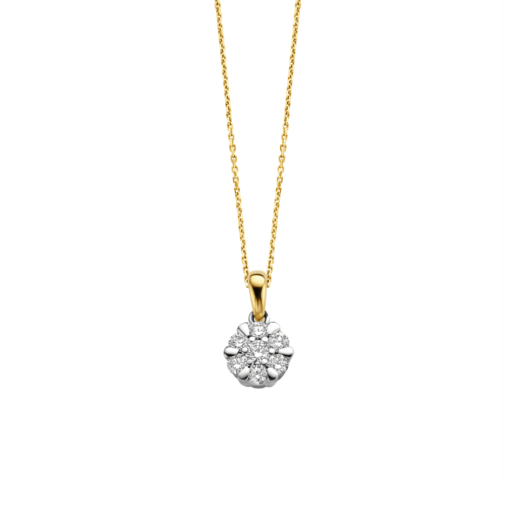 Schaap en Citroen Diamonds hanger geelgoud met diamant - #1