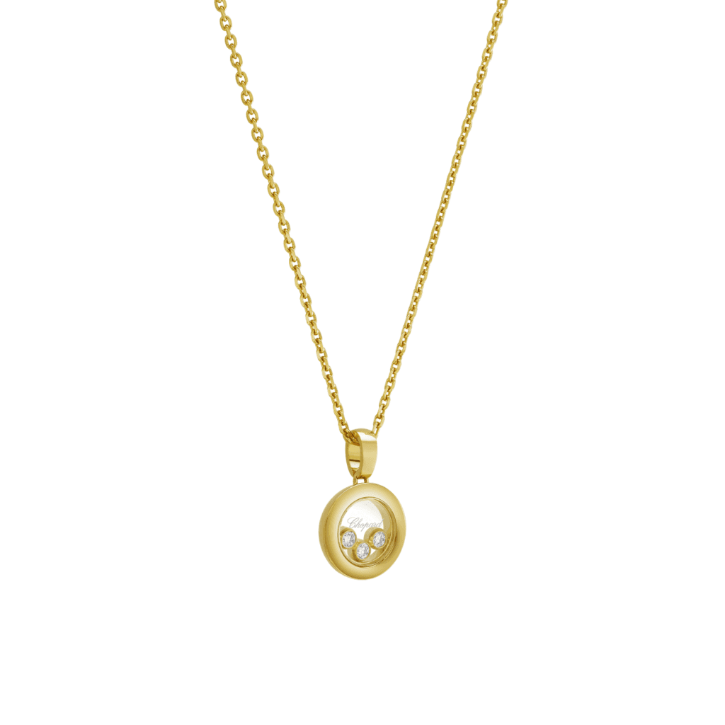 Chopard Happy Diamonds Icons Round collier geelgoud met diamant - 79A018-0001 - #4