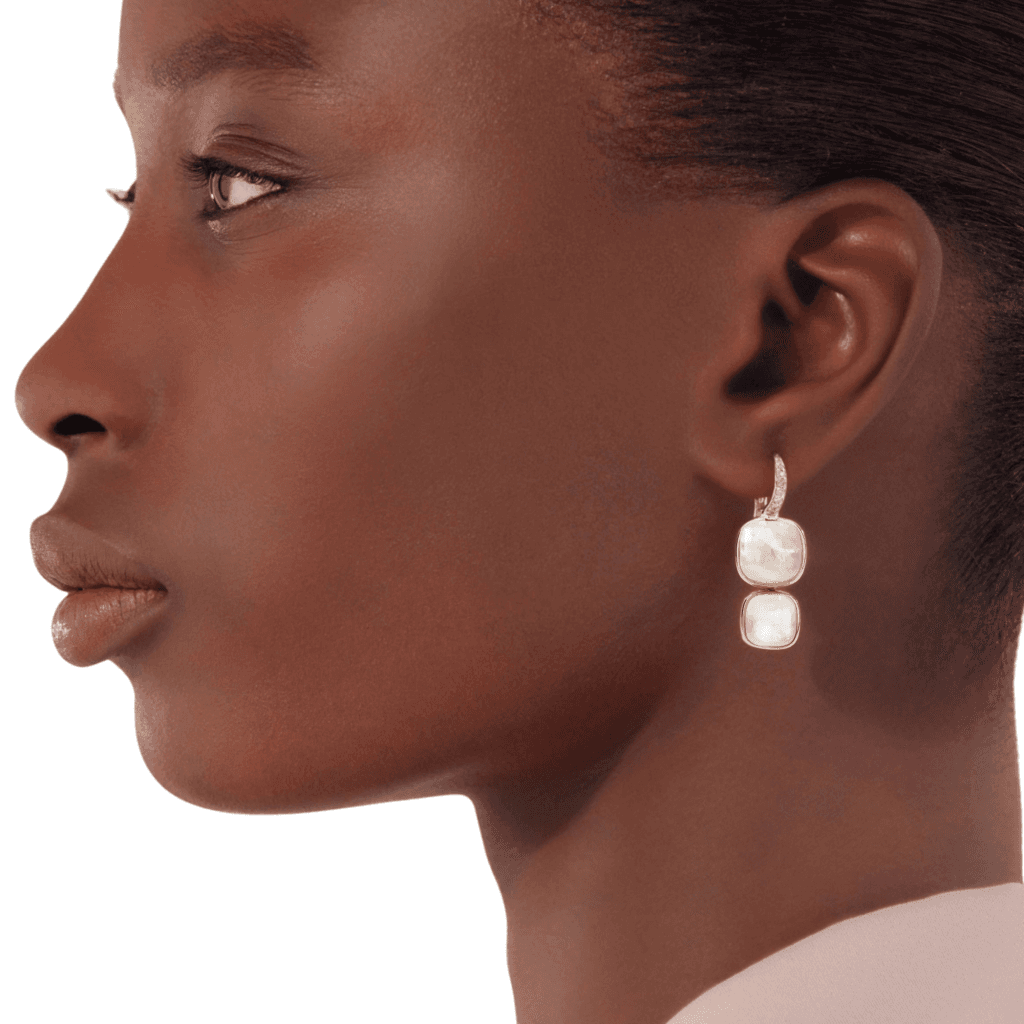 Pomellato Nudo oorsieraad roodgoud met diamant - POC2025 O7WHR BTBMP - #4