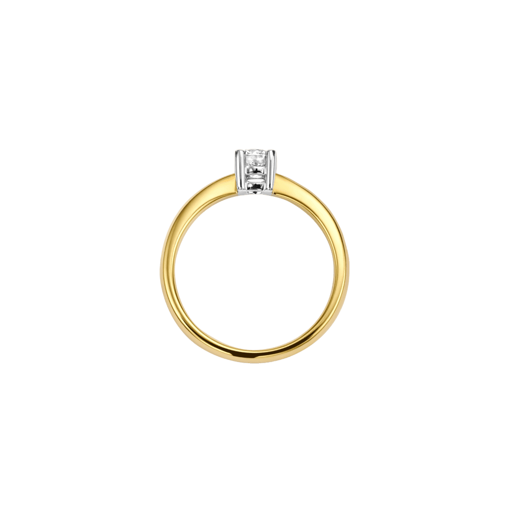 Schaap en Citroen Diamonds ring geelgoud met diamant - #4