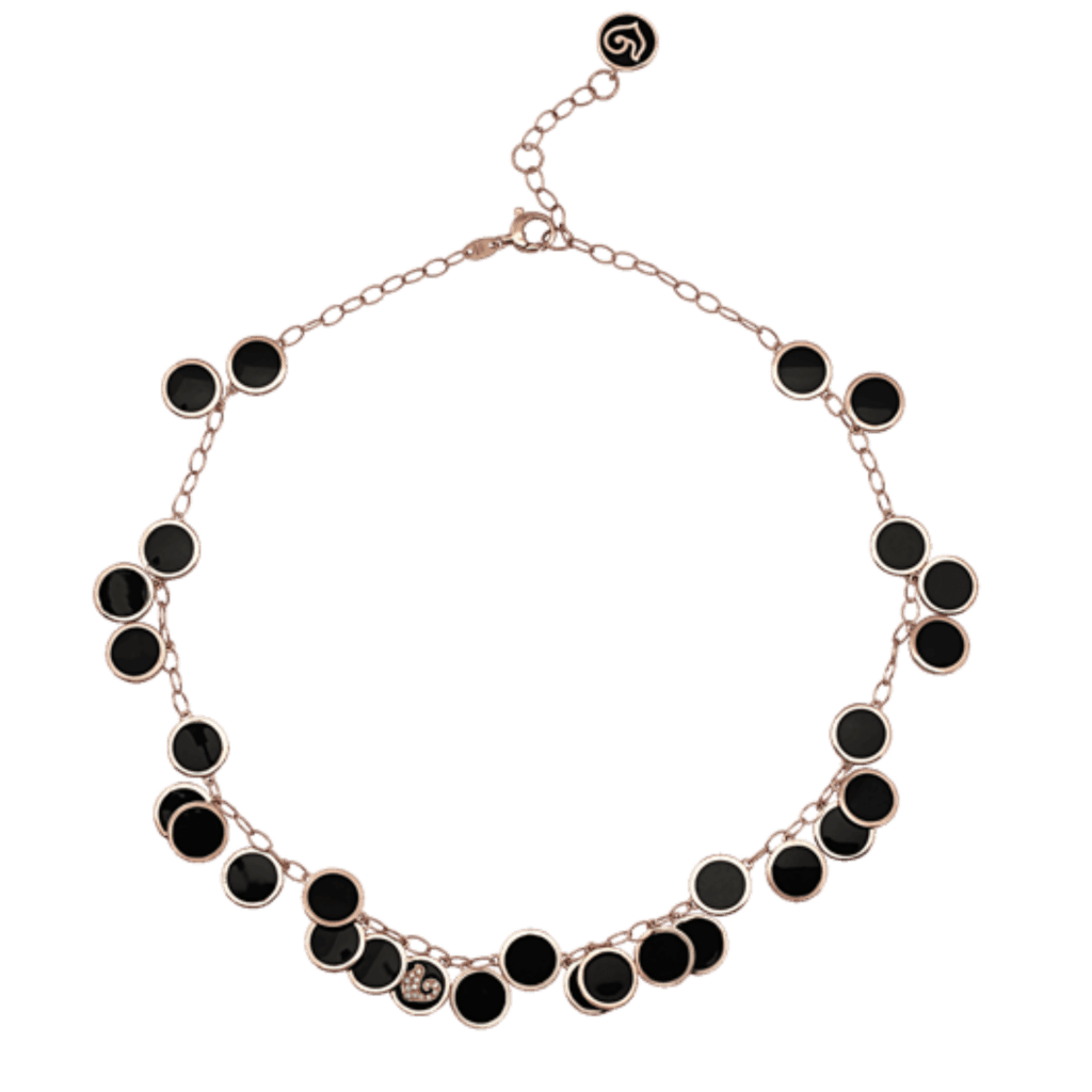 Chantecler Paillettes collier roodgoud met diamant - 42612 - #1