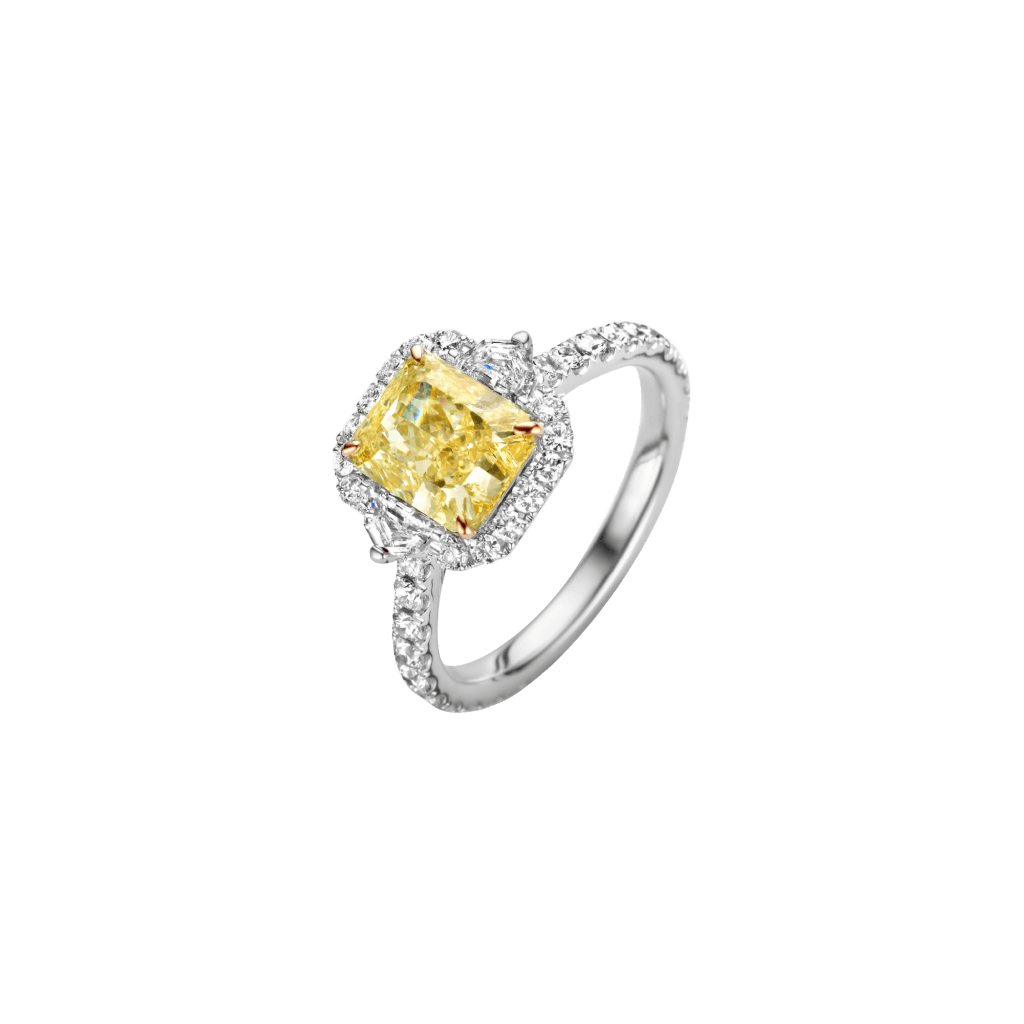 Schaap en Citroen Diamonds ring witgoud met diamant - #1