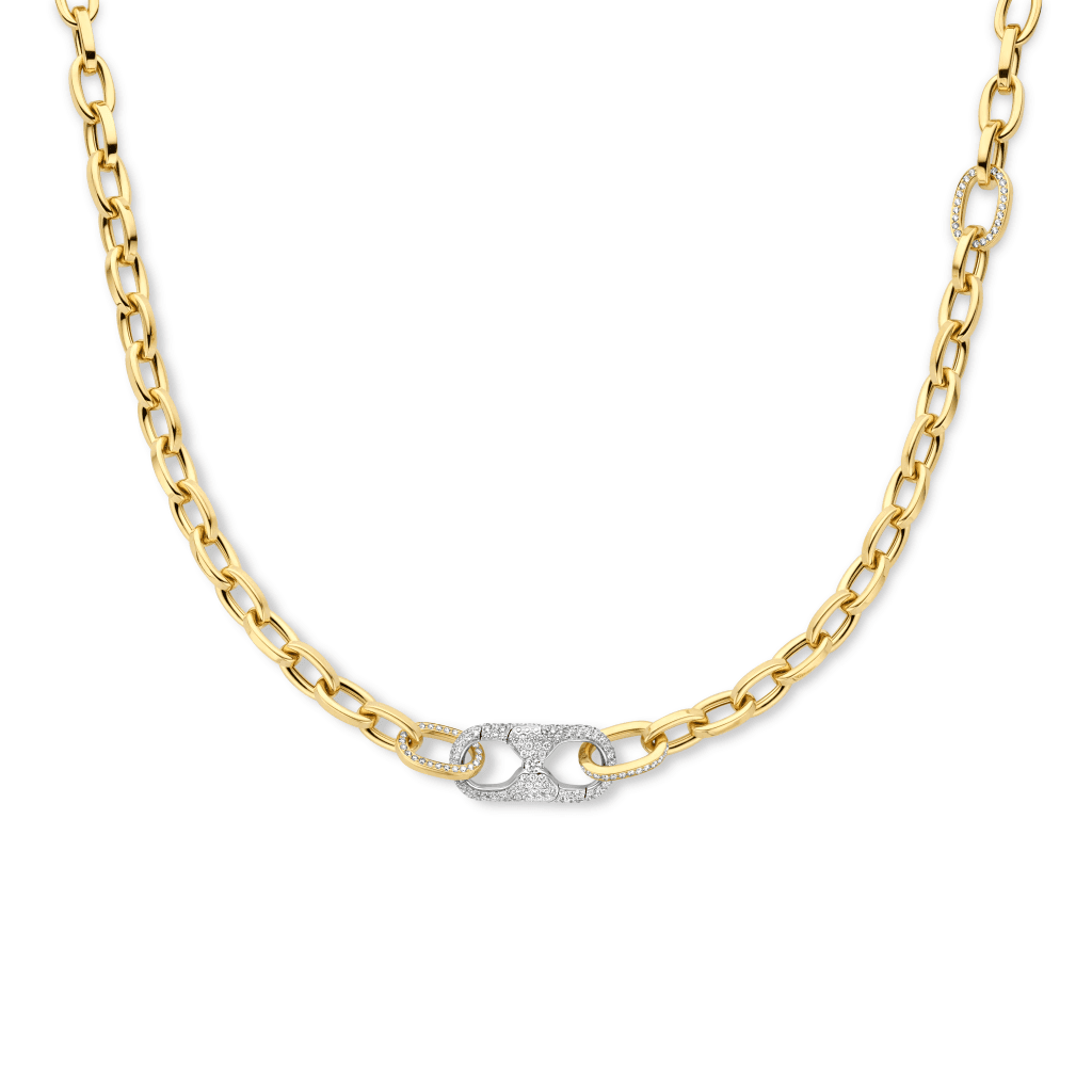 Schaap en Citroen Diamonds collier geelgoud - #2