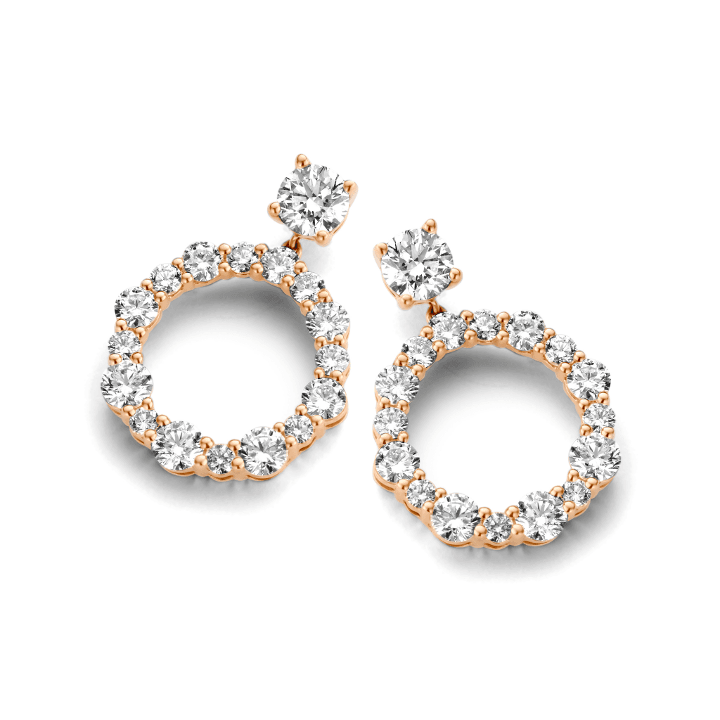 Schaap en Citroen Diamonds oorsieraad roodgoud met diamant - #2