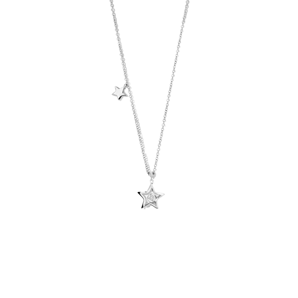 Schaap en Citroen Diamonds collier witgoud met diamant - #1