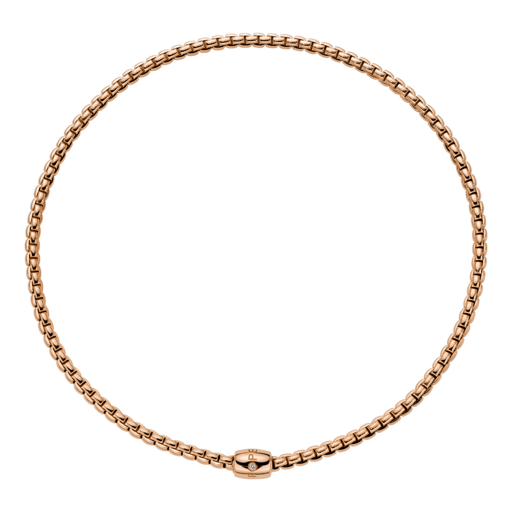 FOPE Solo collier roodgoud met diamant - 07F01CX_BB_R_XRX_040 - #5