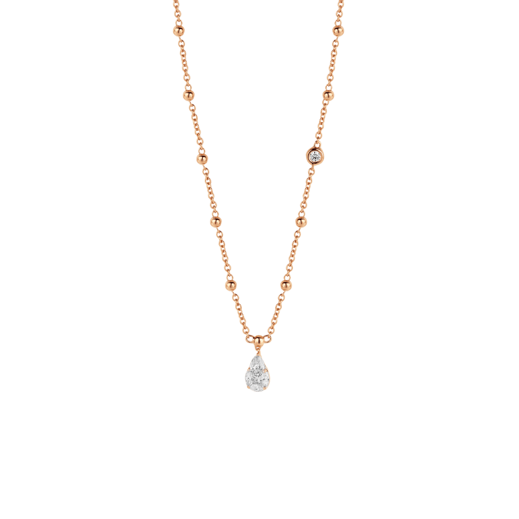 Schaap en Citroen Diamonds collier roodgoud met diamant - #1