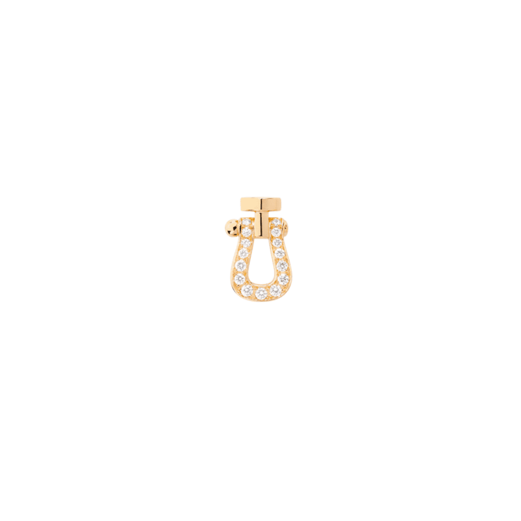 Fred Force 10 oorsieraad geelgoud met diamant - 8B0318-000 - #1