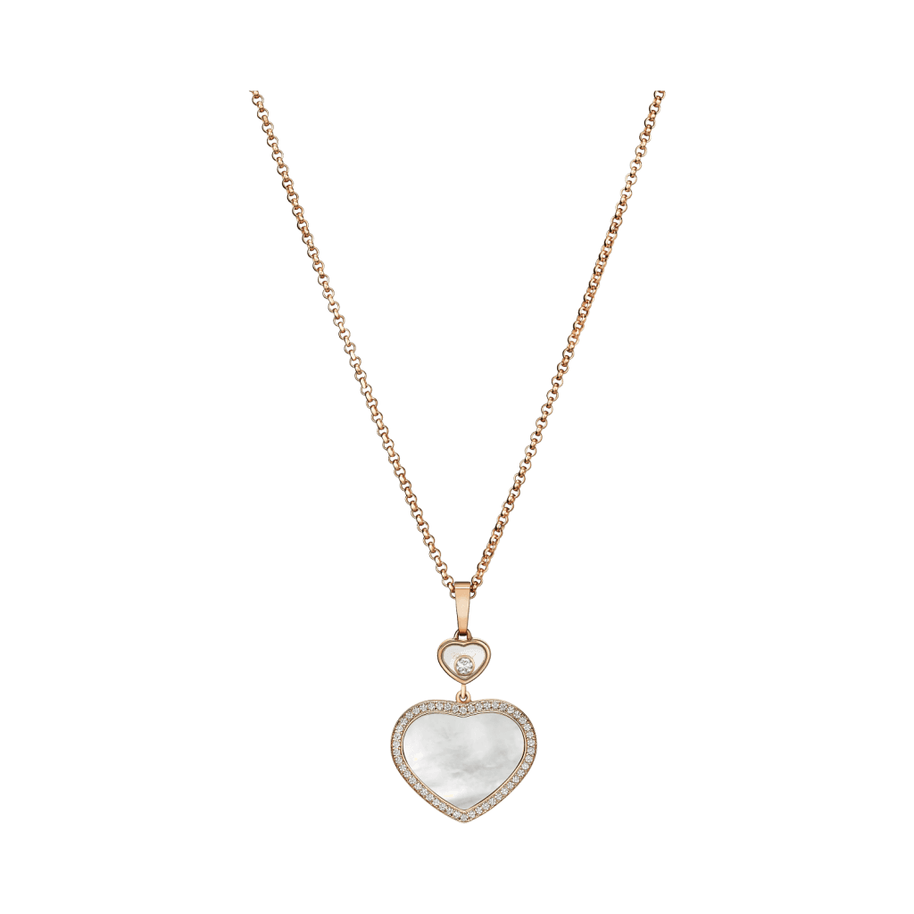 Chopard Happy Diamonds Happy Hearts collier roodgoud met diamant - 79A074-5301 - #5