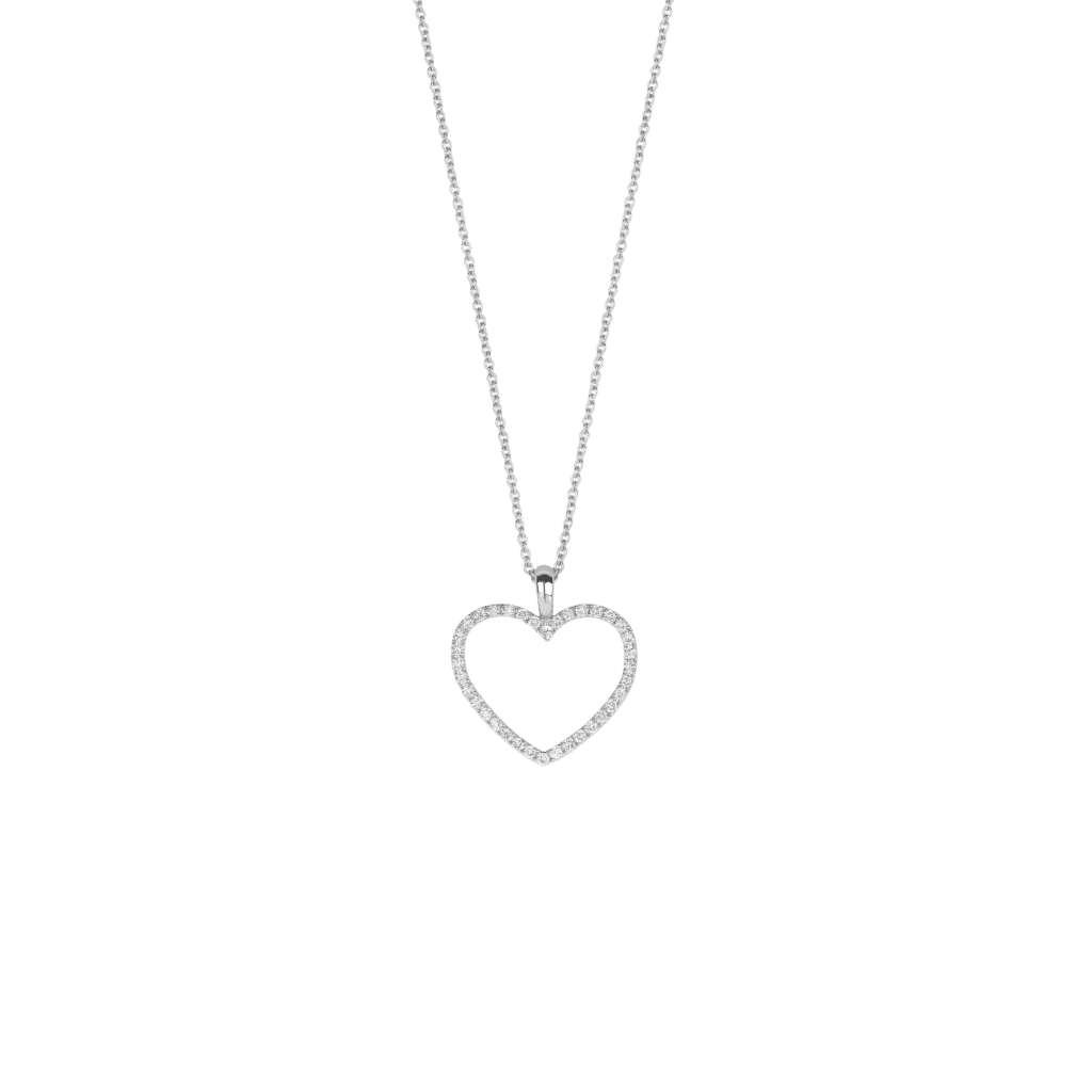 Schaap en Citroen Diamonds collier witgoud met diamant - #1