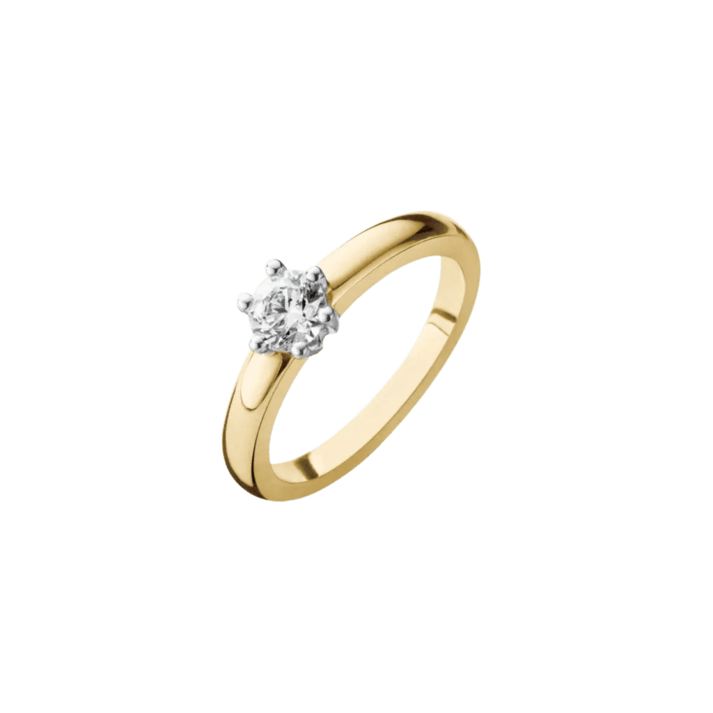 Schaap en Citroen Diamonds ring geelgoud met diamant - #1