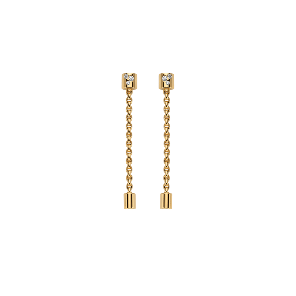 FOPE Aria oorsieraad geelgoud met diamant - 89003OX_BB_G_XBX_000 - #1