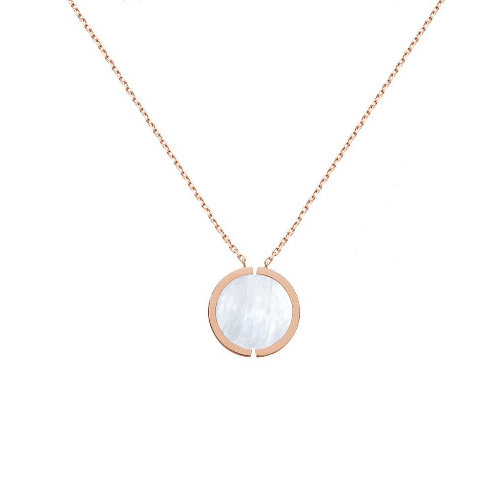 Fred Chance Infinie Lucky Medals collier roodgoud met diamant - 7B0268-000 - #3