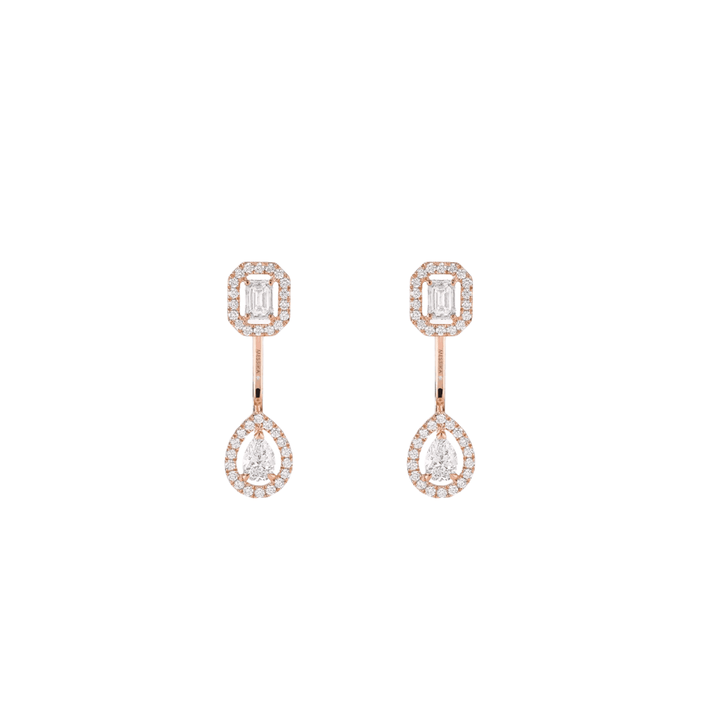 Messika My Twin oorsieraad roodgoud met diamant - 6504-PG - #1