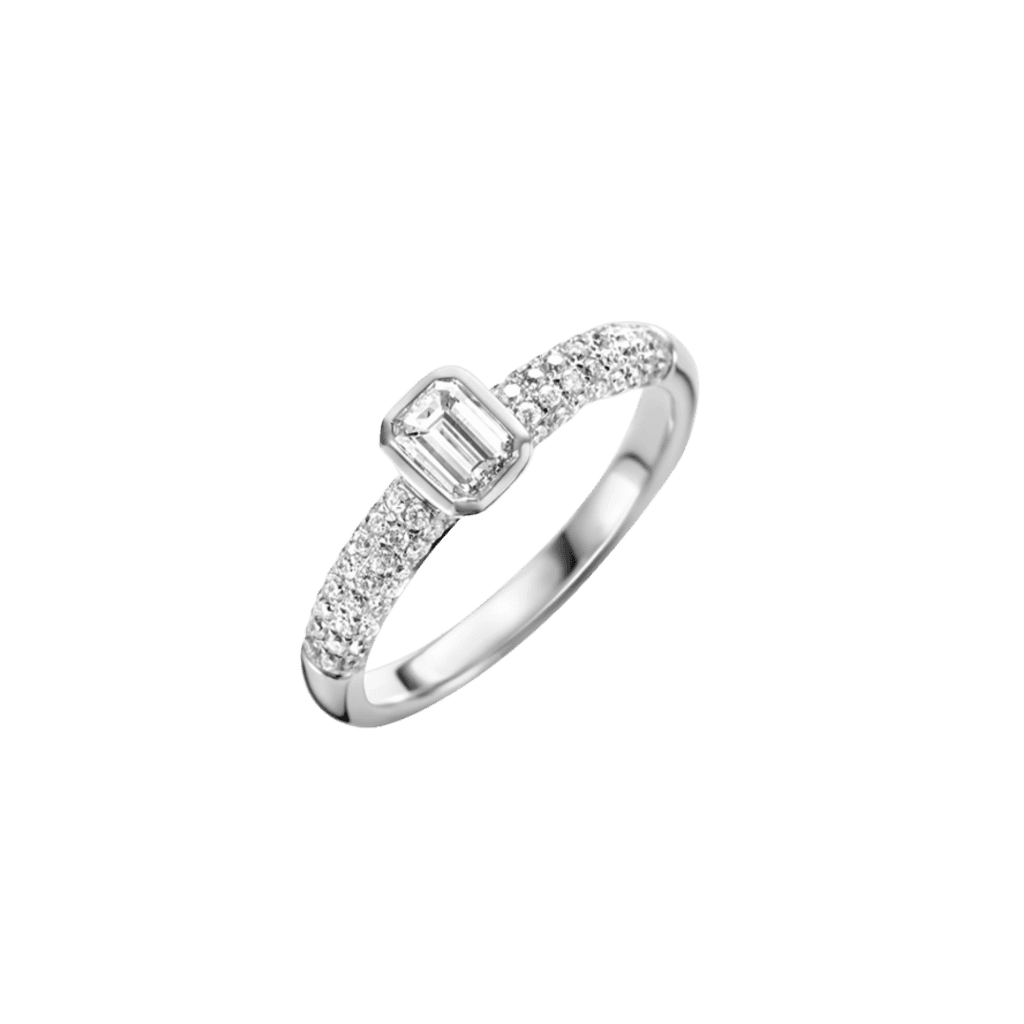 Schaap en Citroen Diamonds ring witgoud met diamant - #1