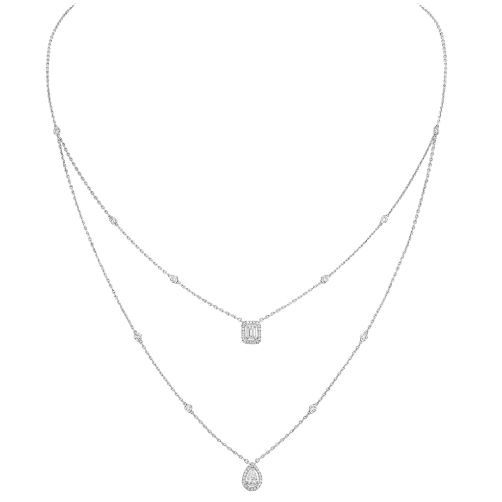 Messika My Twin collier witgoud met diamant - 6506-WG - #2