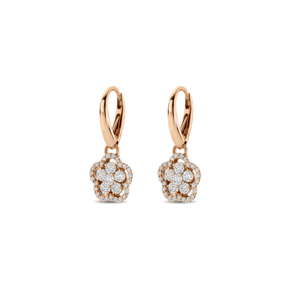 Schaap en Citroen Diamonds oorsieraad roodgoud met diamant - #2