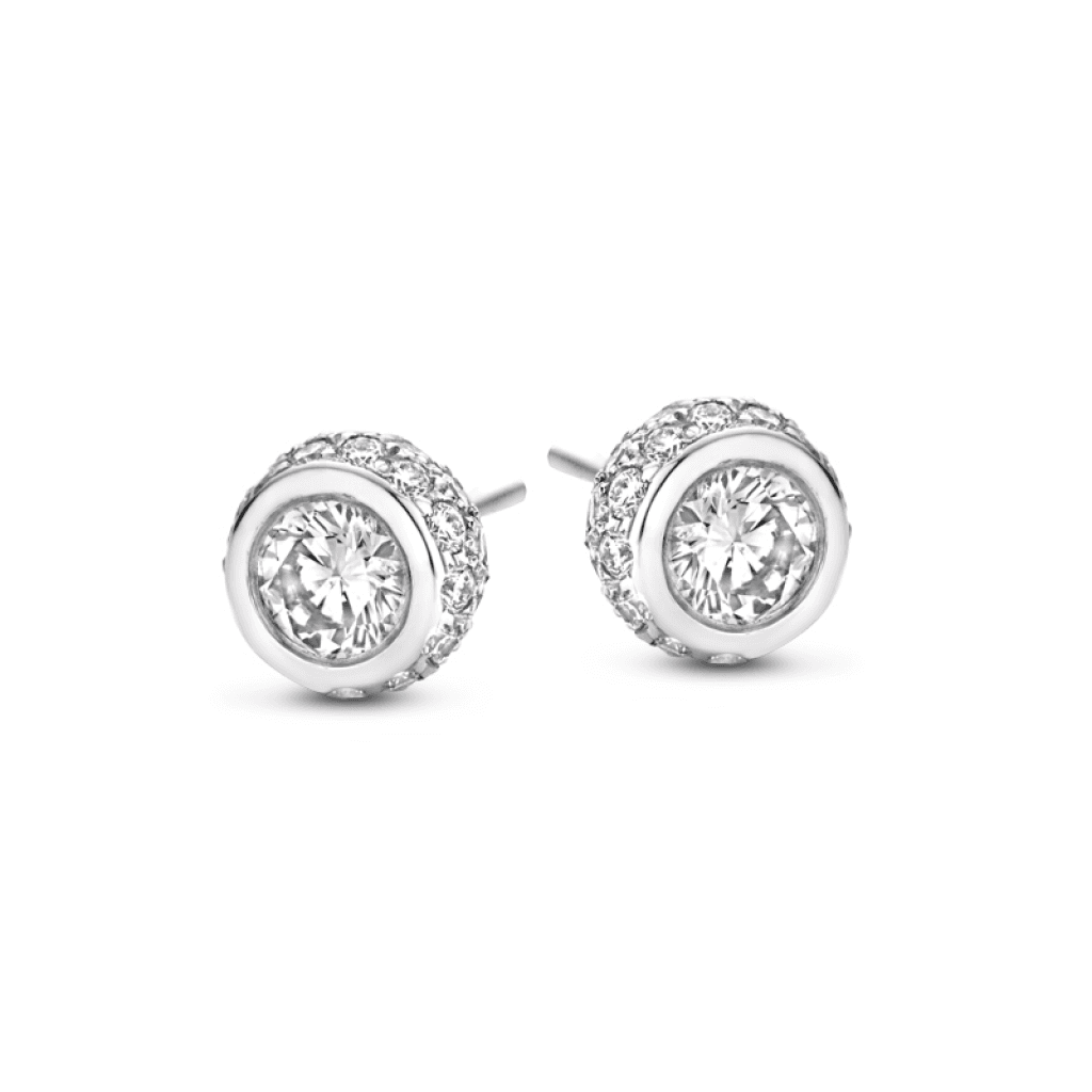 Schaap en Citroen Diamonds oorsieraad witgoud met diamant - #2
