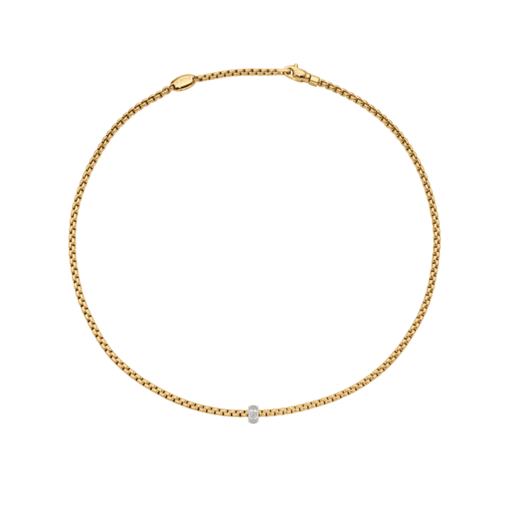 FOPE Eka collier geelgoud met diamant - 73101CX_BB_G_XBX_043 - #2