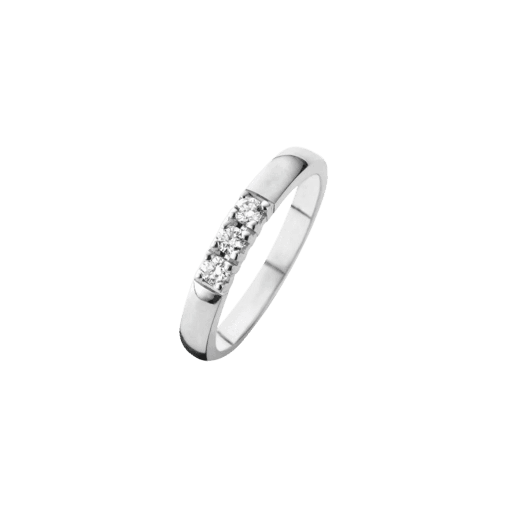 Schaap en Citroen Diamonds ring witgoud met diamant - #1