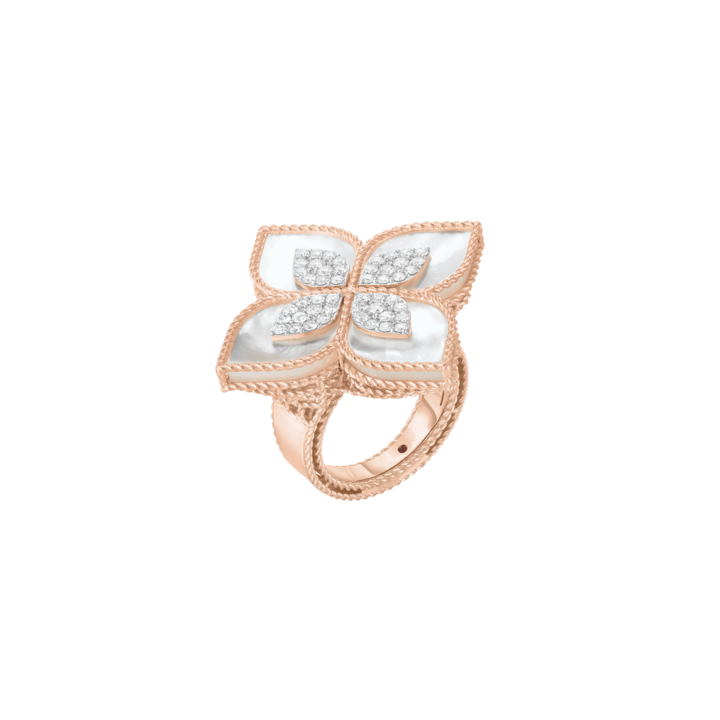 Roberto Coin Princess Flower ring roodgoud met diamant - ADV888RI1838_02 - #1