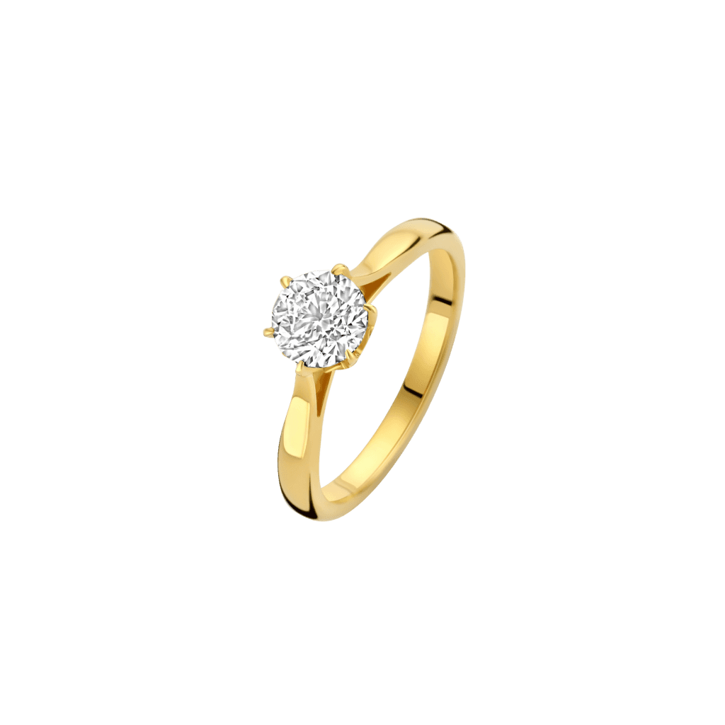 Schaap en Citroen Diamonds ring geelgoud met diamant - #1