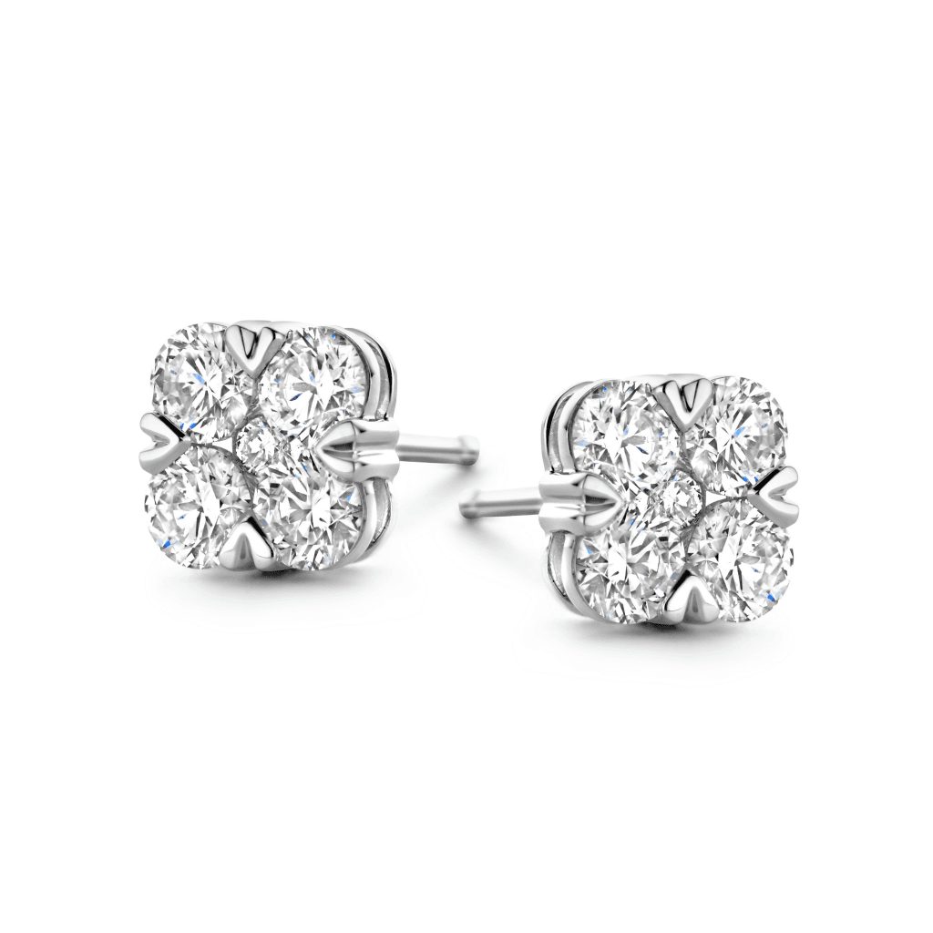 Schaap en Citroen Diamonds oorsieraad witgoud met diamant - #1