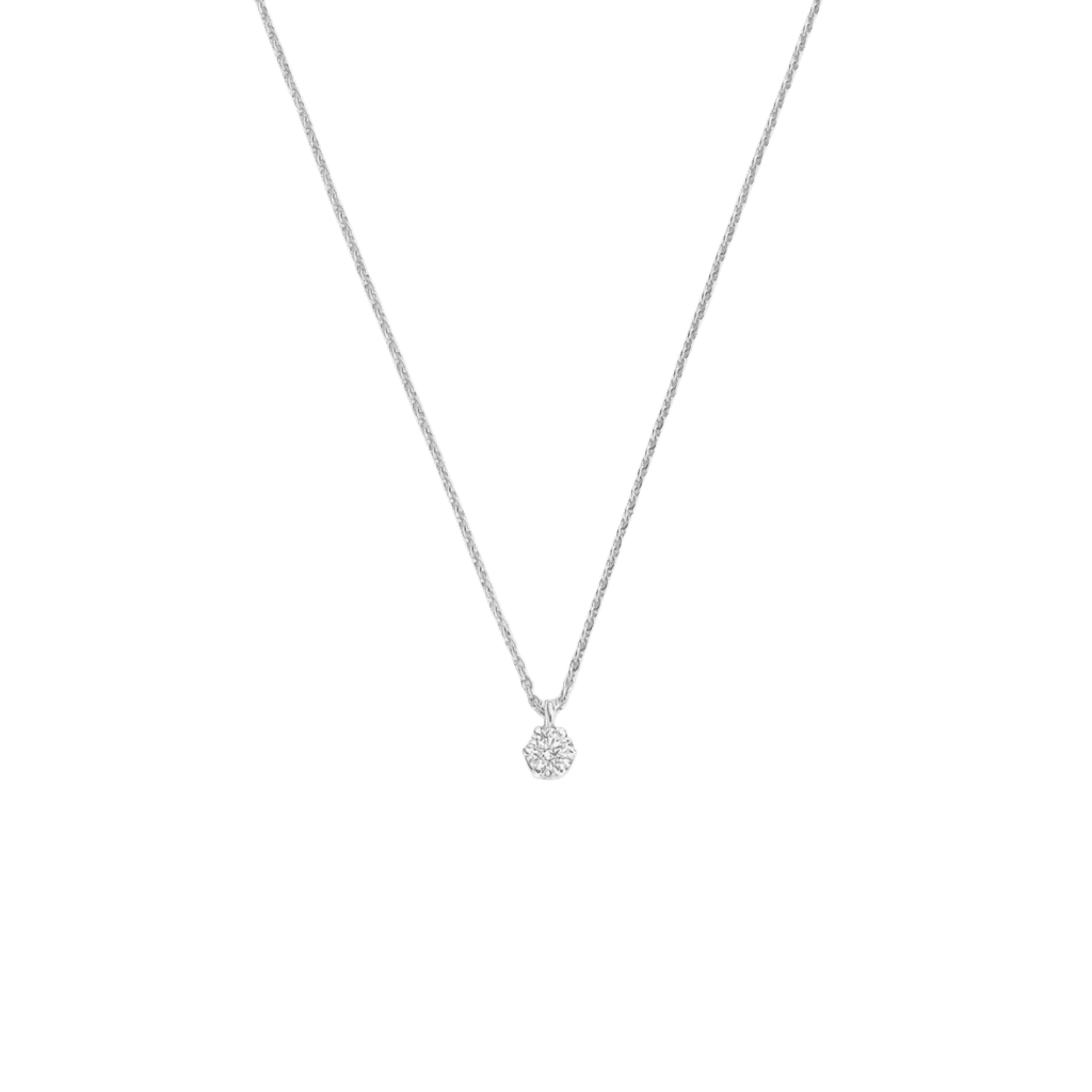 Schaap en Citroen Diamonds collier witgoud met diamant - #1