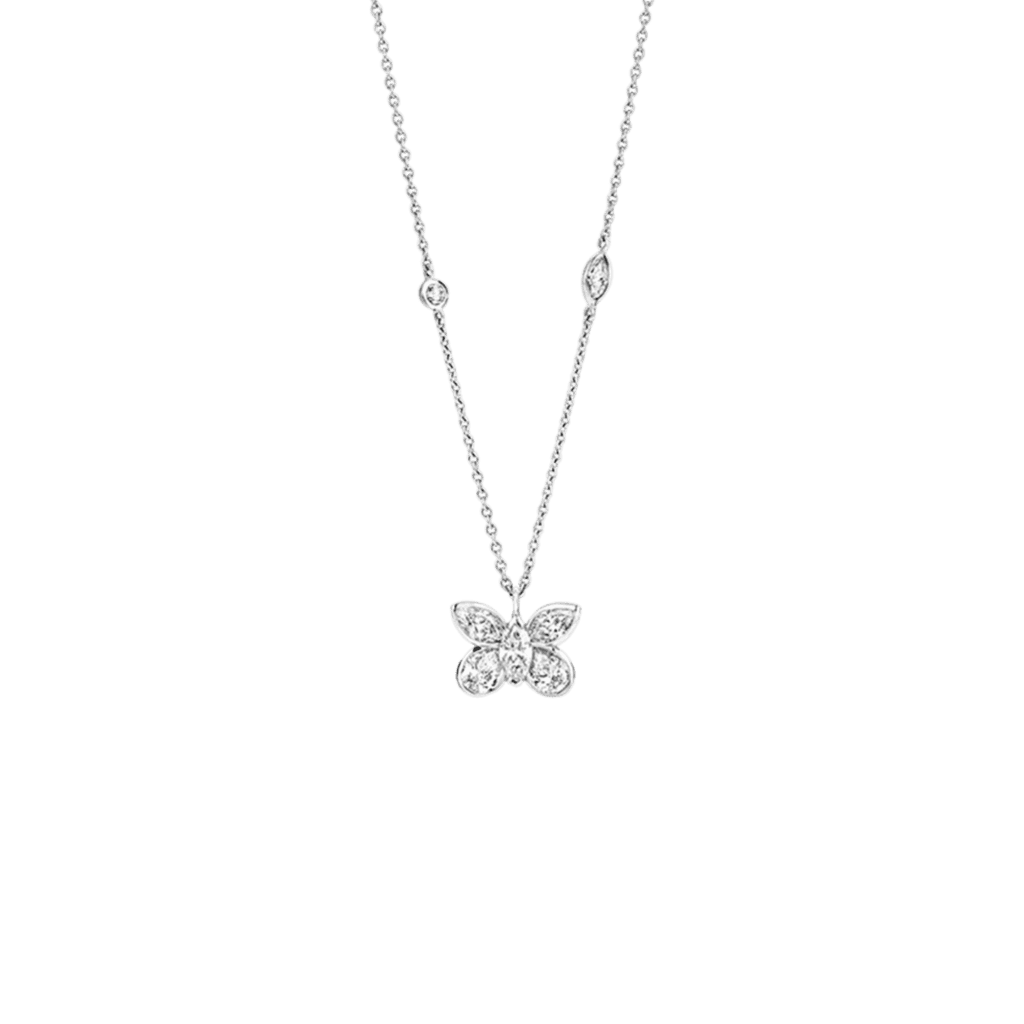 Schaap en Citroen Diamonds collier witgoud met diamant - #1