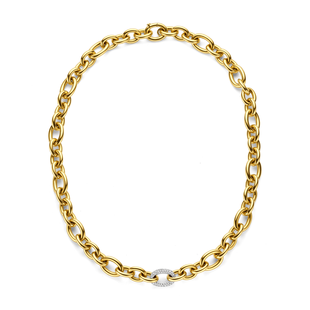 Schaap en Citroen Diamonds collier geelgoud met diamant - #4