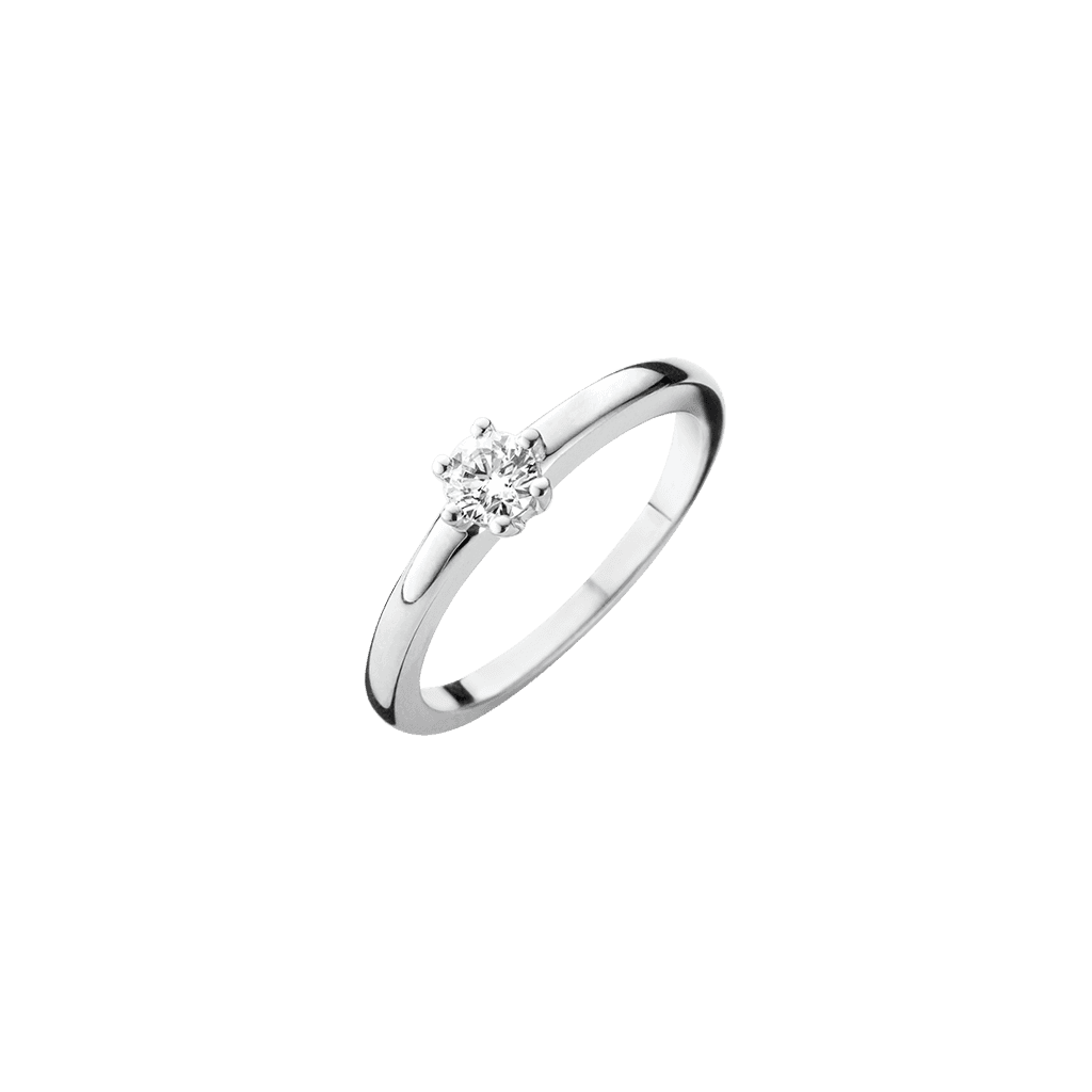 Schaap en Citroen Diamonds ring witgoud met diamant - #1