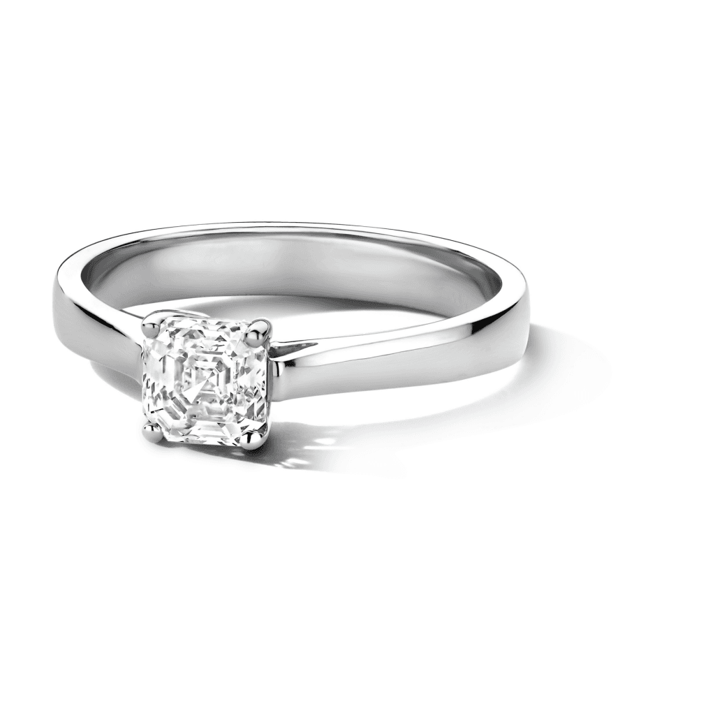 Royal Asscher Ingrid ring witgoud met diamant - R.239.RAC.18WG.3 GIA - #6