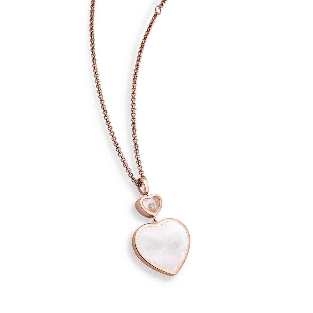 Chopard Happy Diamonds Happy Hearts collier roodgoud met diamant - 79A075-5301 - #5