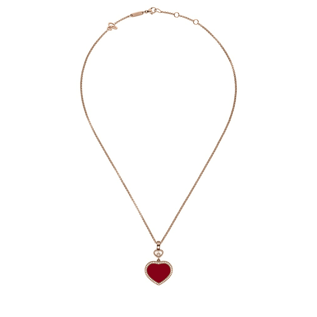 Chopard Happy Diamonds Happy Hearts collier roodgoud met diamant - 79A074-5801 - #2