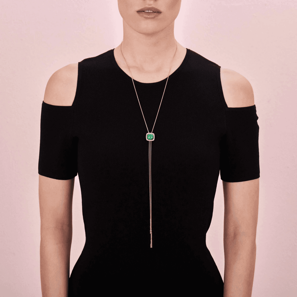 Tirisi Jewelry Milano Due collier roodgoud met diamant - TN2095EMP - #4