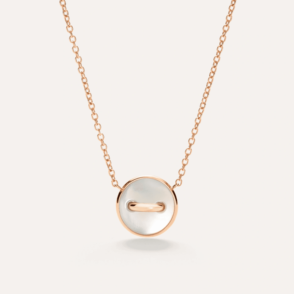 Pomellato Pom Pom Dot collier roodgoud met diamant - PCC4031 O7WHR DB0MP - #3