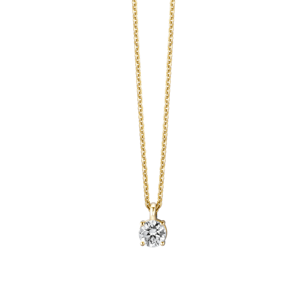 Schaap en Citroen Diamonds collier geelgoud met diamant - #1